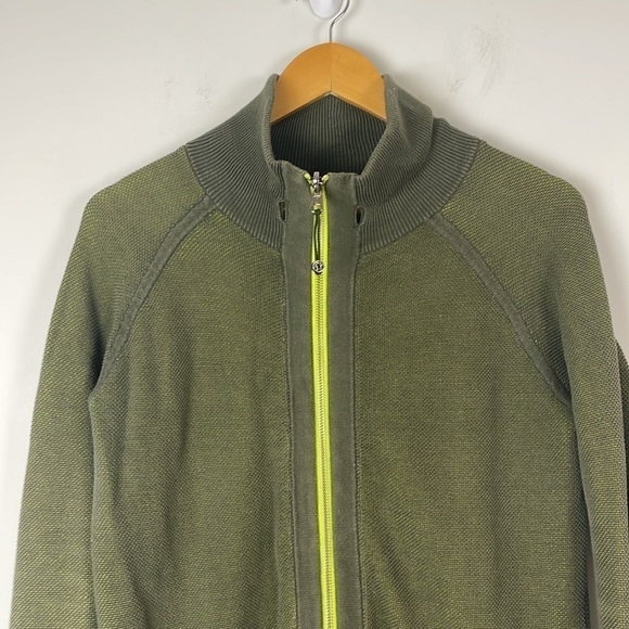Lululemon Post Savasana Reversible Jacket Fatigue Green / Antidote Size 8 - Picture 5 of 11
